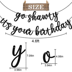GXSOVSO Go Shawty banner pre-assembled and ready to hang.