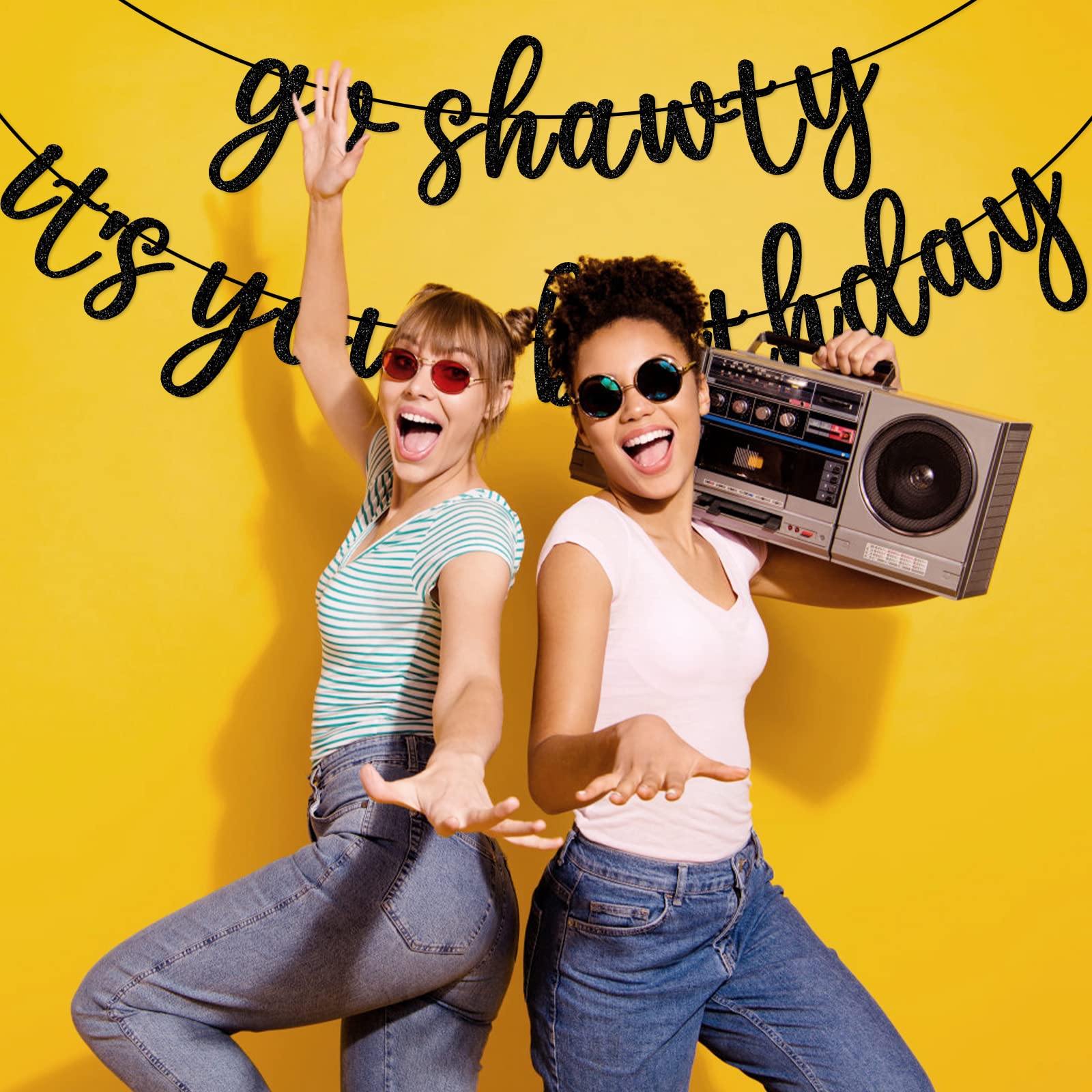 GXSOVSO Go Shawty banner shown on wall, table, or window setups.