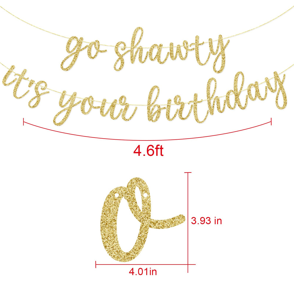 GXSOVSO Hip Hop birthday banner with gold accents, enhances backdrop and social media photos.
