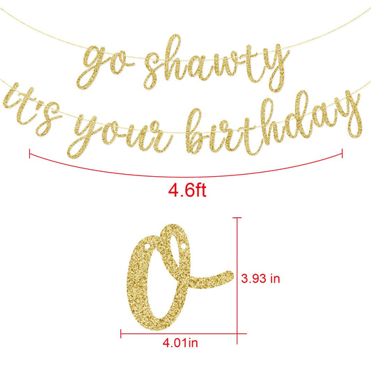 GXSOVSO Hip Hop birthday banner with gold accents, enhances backdrop and social media photos.