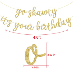 GXSOVSO Hip Hop birthday banner with gold accents, enhances backdrop and social media photos.
