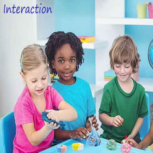 GXYSLM Butter Slime Kit dual color slime ready for creative squish sessions