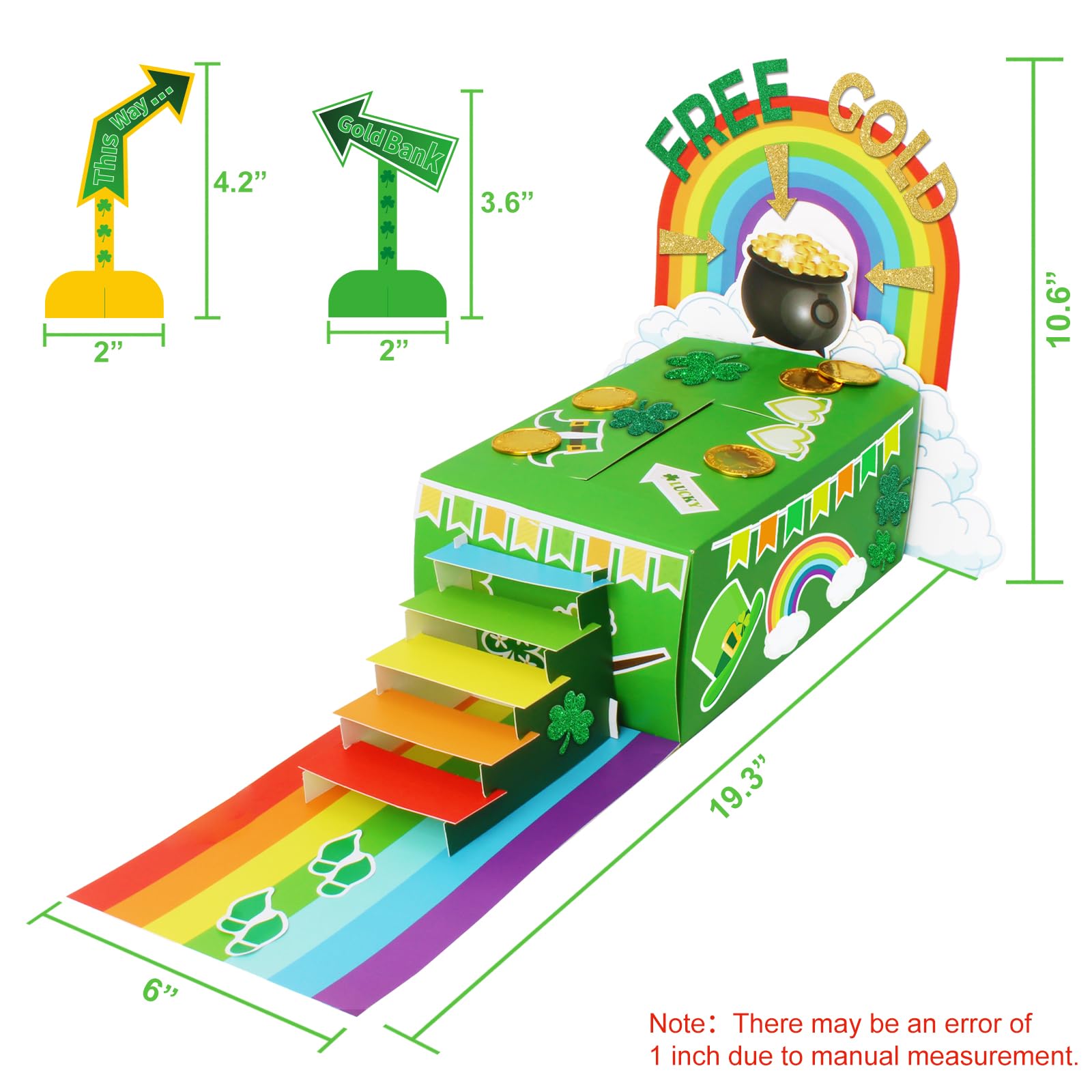 GYGOT Leprechaun Trap Kit adhesive stickers enhance easy trap design