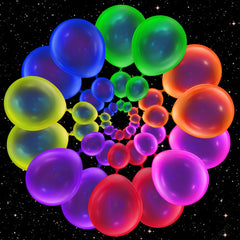 GYIPFIPA 100pcs UV neon balloons pack for vibrant party decor