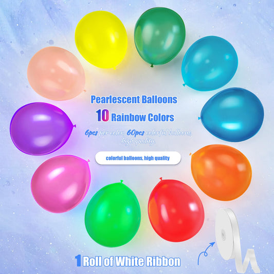 GYIPFIPA 12-inch latex balloons closeup with smooth surfaces.