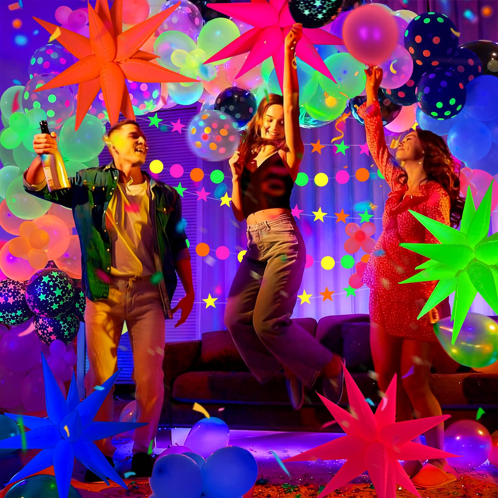 GYIPFIPA balloon arch chain simplifies DIY glow décor assembly