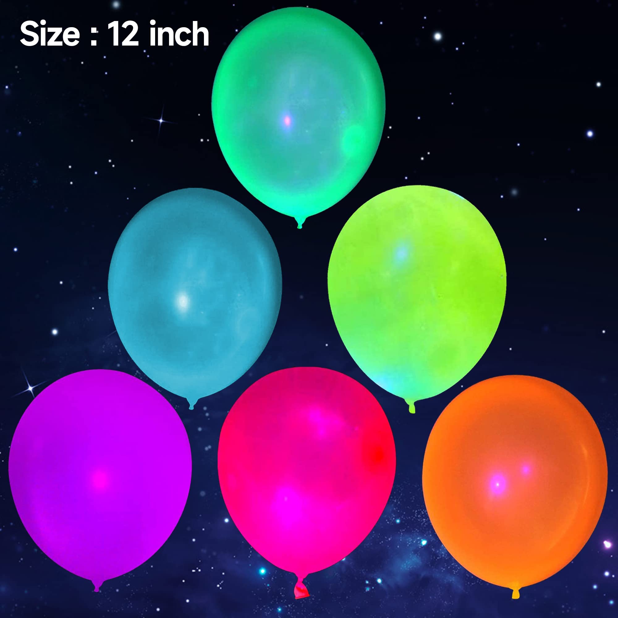 GYIPFIPA blacklight balloons create immersive glowing party vibes