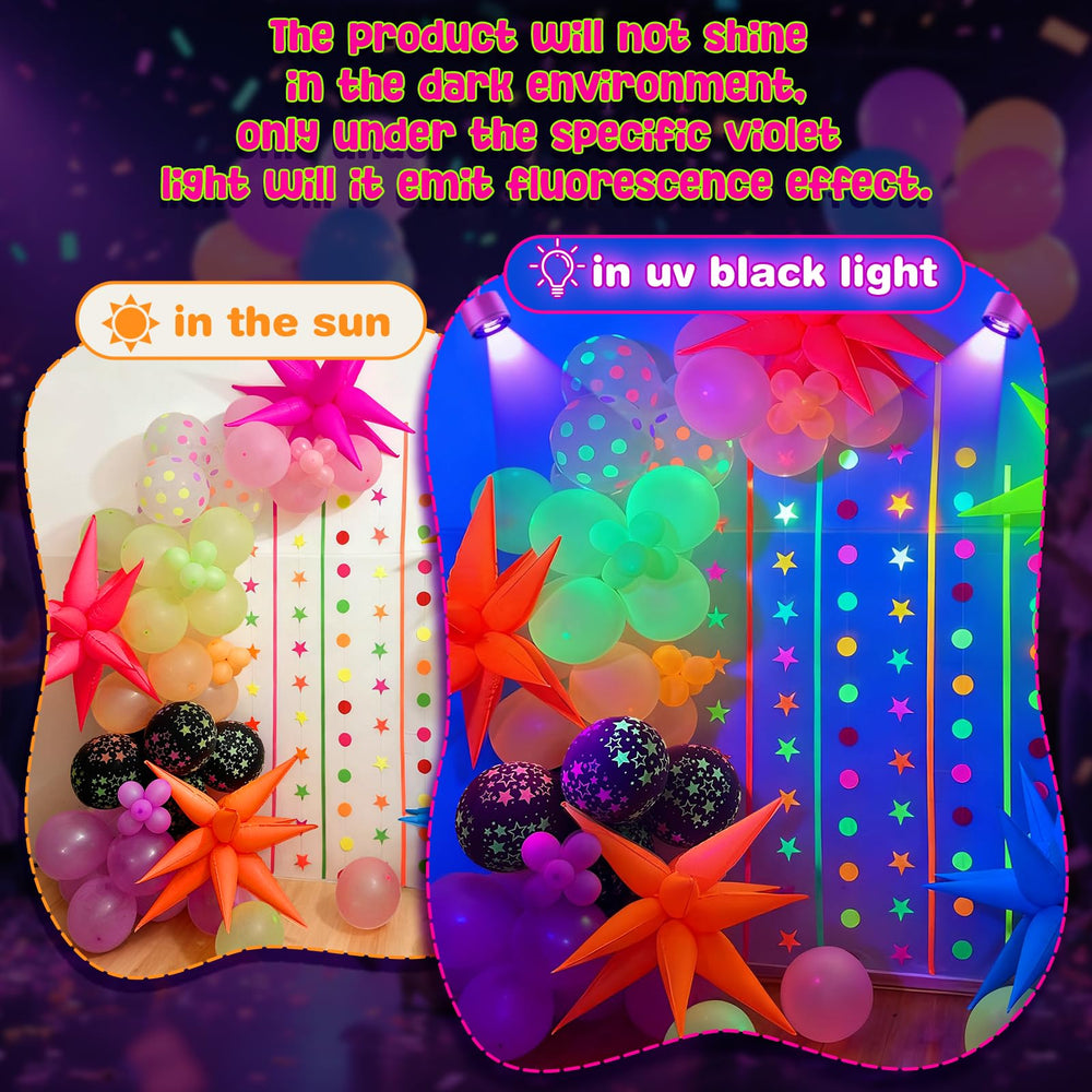 GYIPFIPA cone balloons form 4D stars for eye catching decor