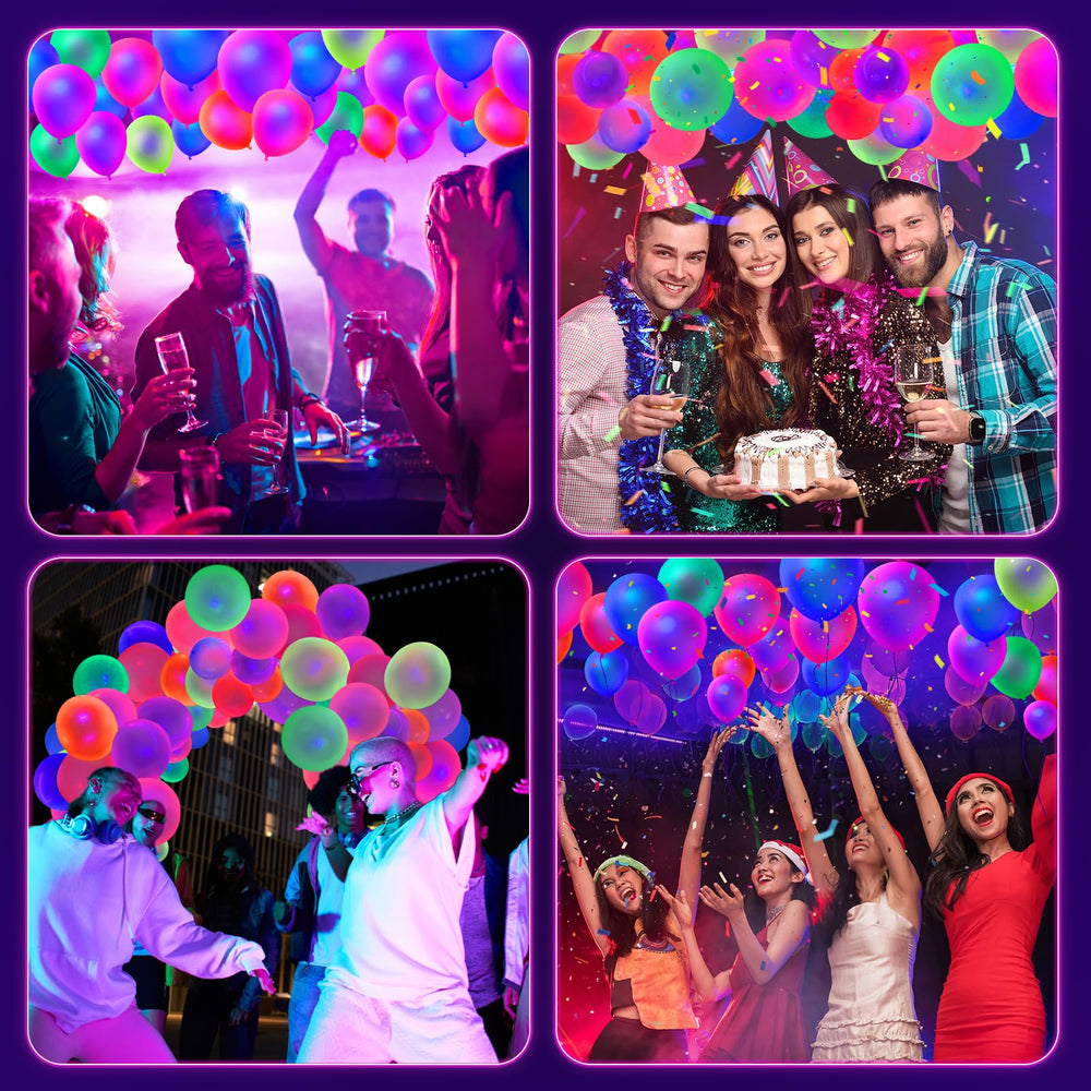 GYIPFIPA glow party decor balloons for photogenic event setups