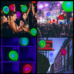 GYIPFIPA glow party decor ideas with UV balloons