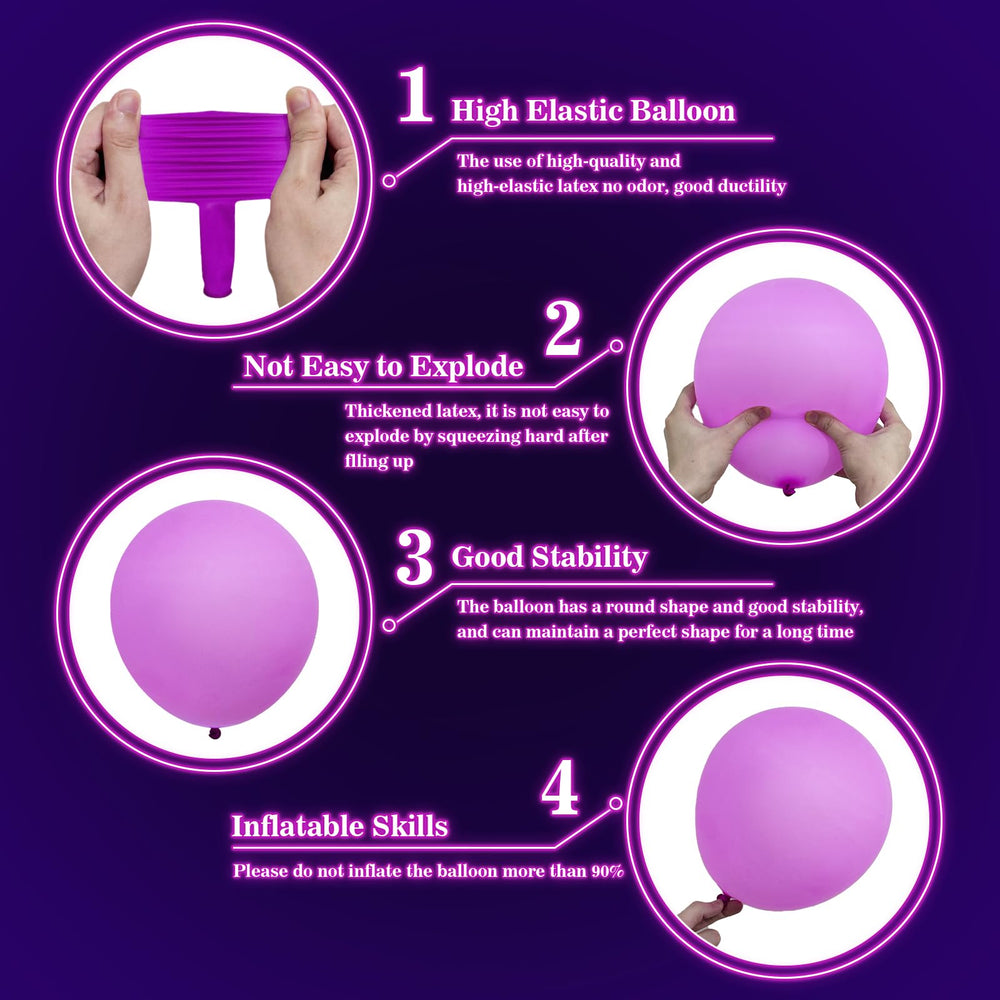 GYIPFIPA latex balloons inflated to twelve inches, durable for garland displays