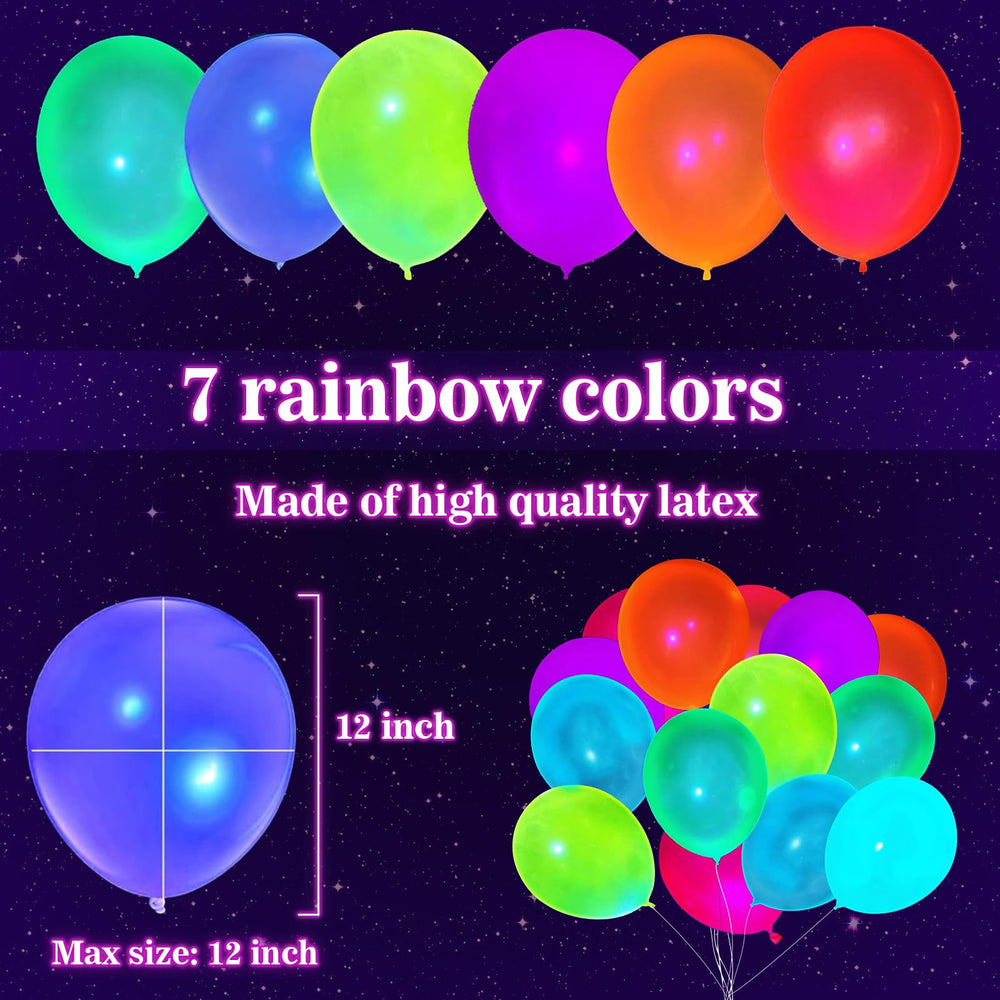 GYIPFIPA neon colors glow vividly in UV light for vibrant photo moments