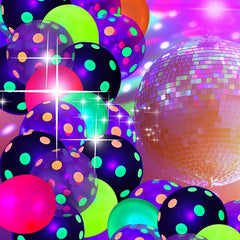 GYIPFIPA neon party decor balloons brighten events with UV glow.