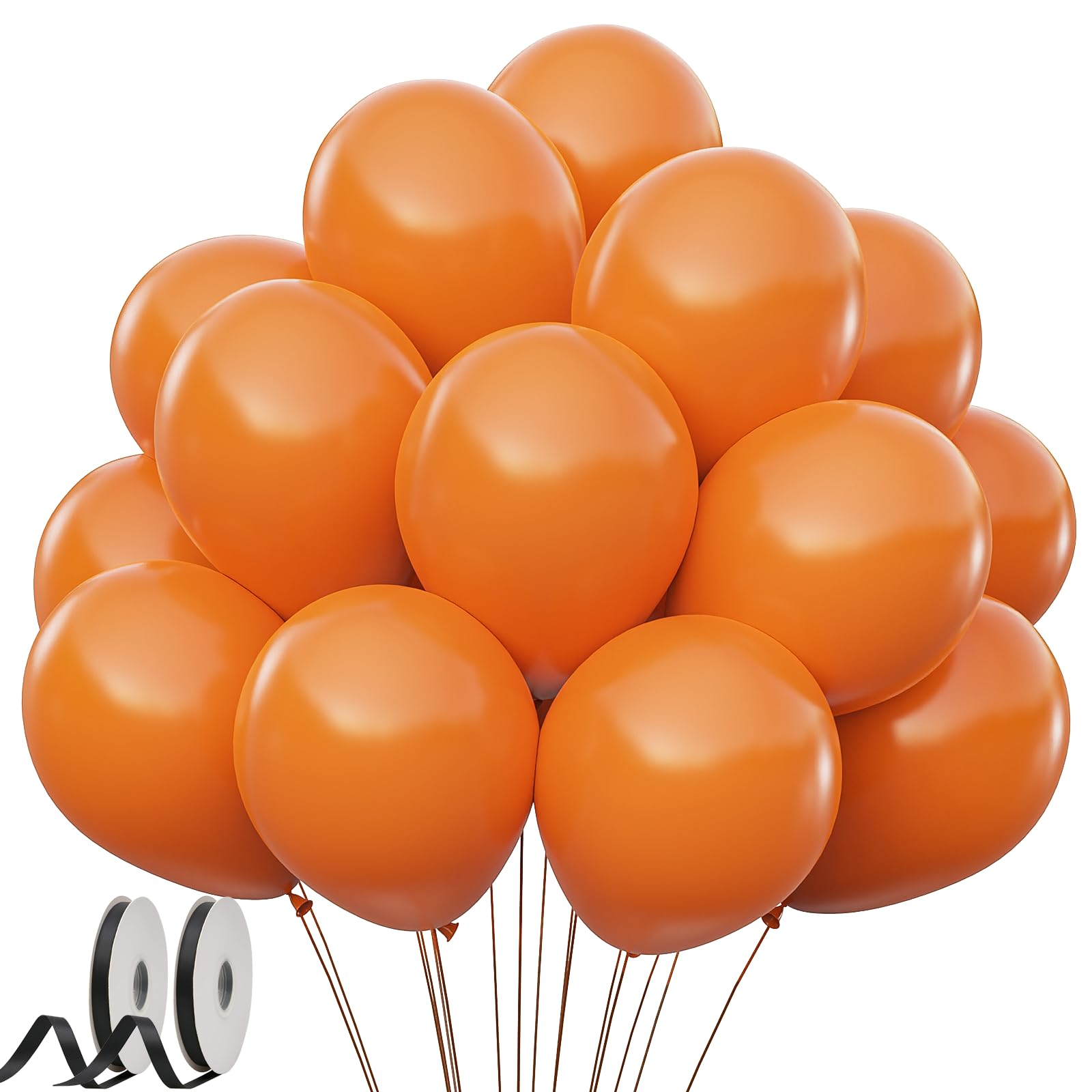 GYIPFIPA orange balloons 100-pack for vibrant autumn party decor