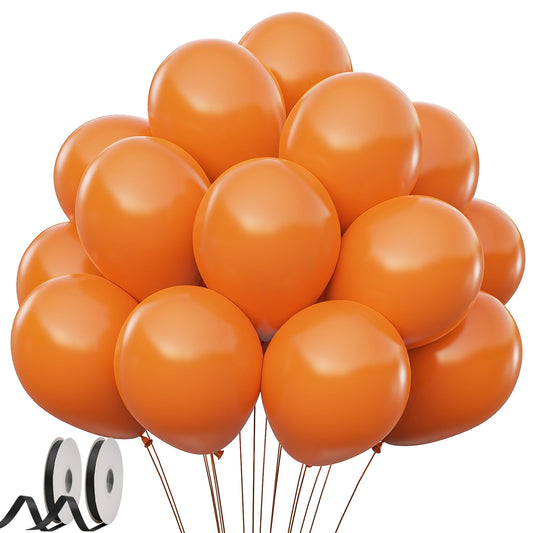 GYIPFIPA orange balloons 100-pack for vibrant autumn party decor