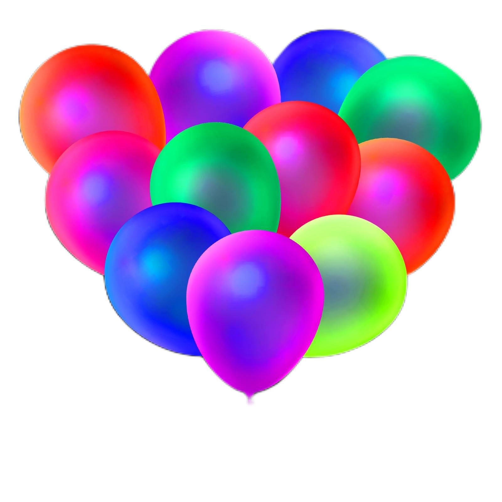 GYIPFIPA neon balloons glow under UV light for vibrant party visuals