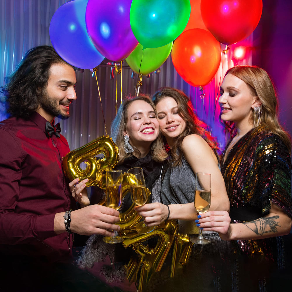 GYIPFIPA UV neon yellow balloon glows under blacklight for lively celebrations