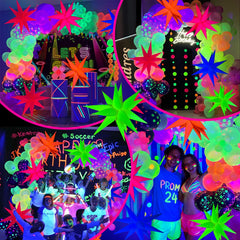 GYIPFIPA violet light setup enhances glow effects for home or venue parties