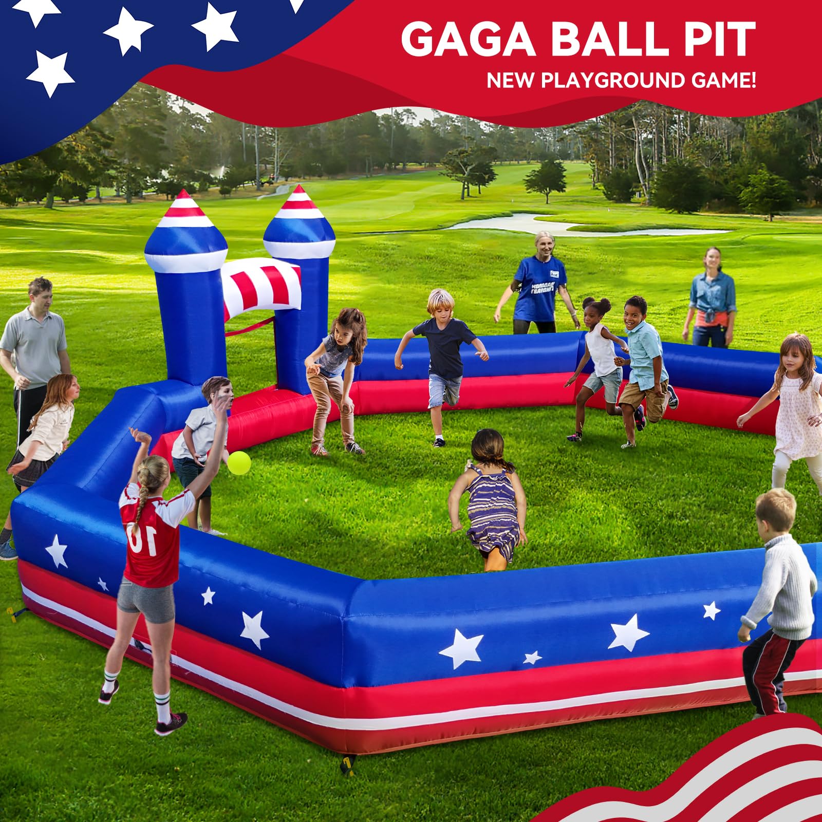 GYMMALL Gaga Ball Pit carry bag for easy storage