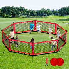 GYMMALL Gaga Ball Pit open entrance enables quick entry and play