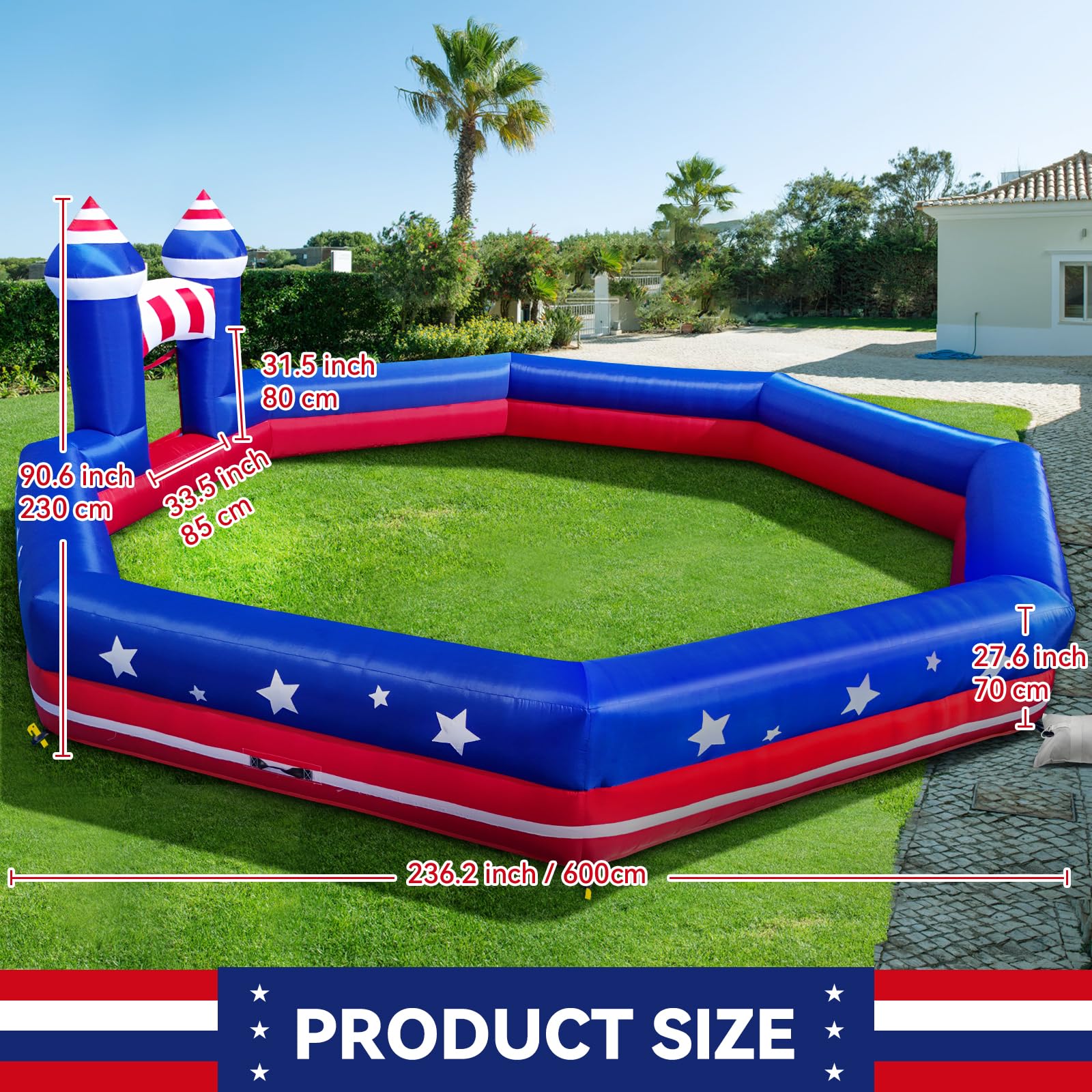 GYMMALL Gaga Ball Pit vent zipper detail showing secure seal