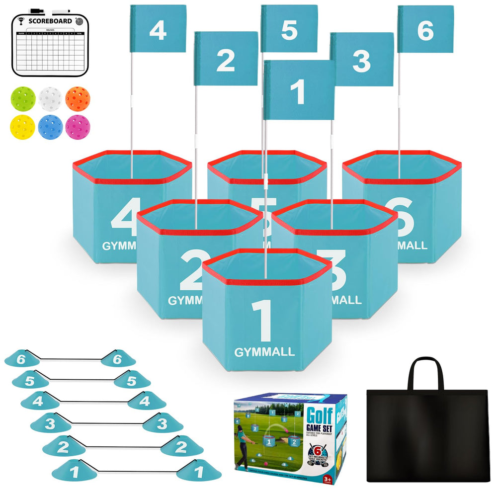 GYMMALL Golf Bucket Yard Game setup for quick play