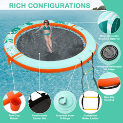 GYMMALL non-slip surface and elastic mesh for a safe lounging experience