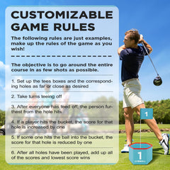 GYMMALL portable family-friendly golf set for gatherings