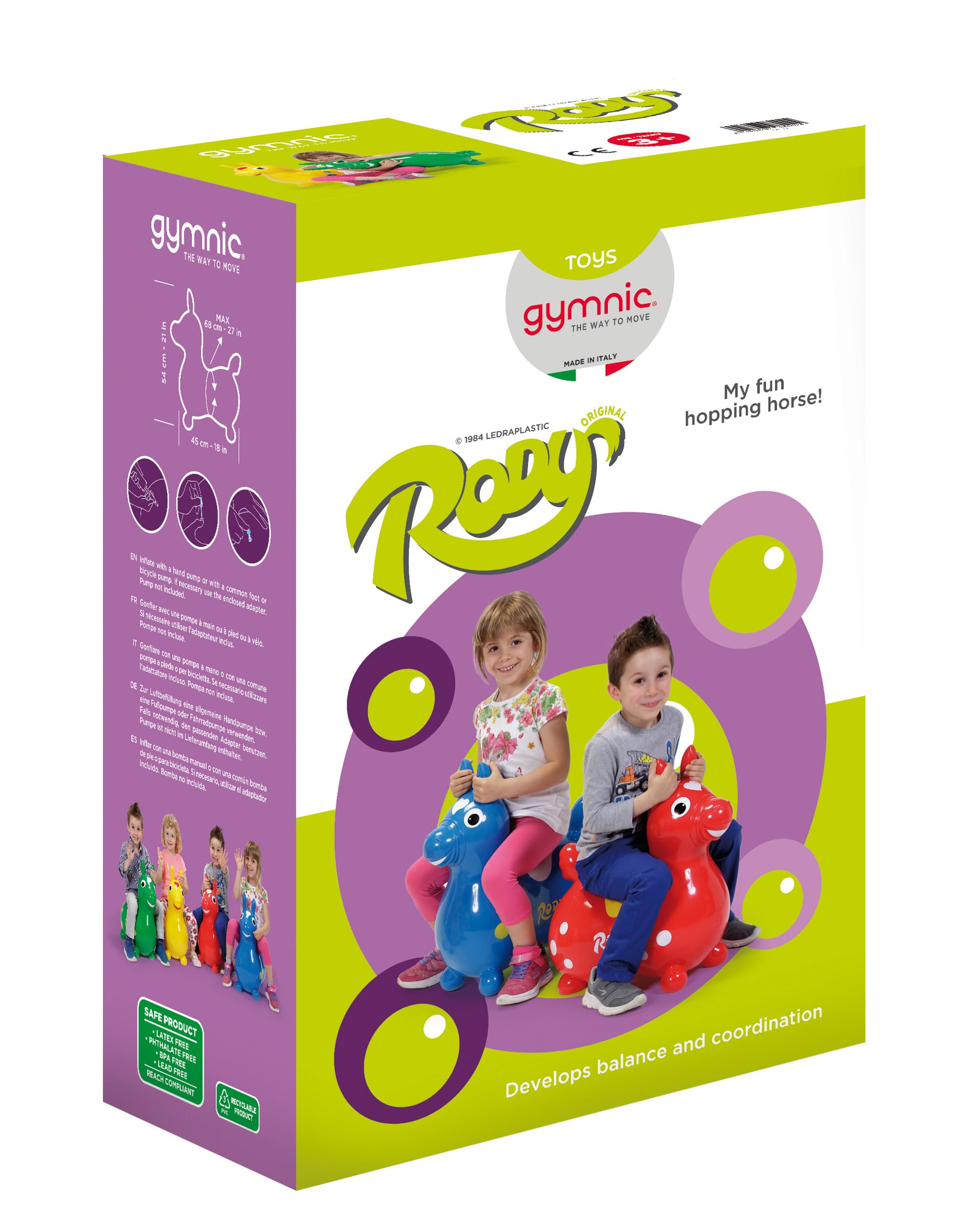Includes air pump for faster, smoother inflation.
