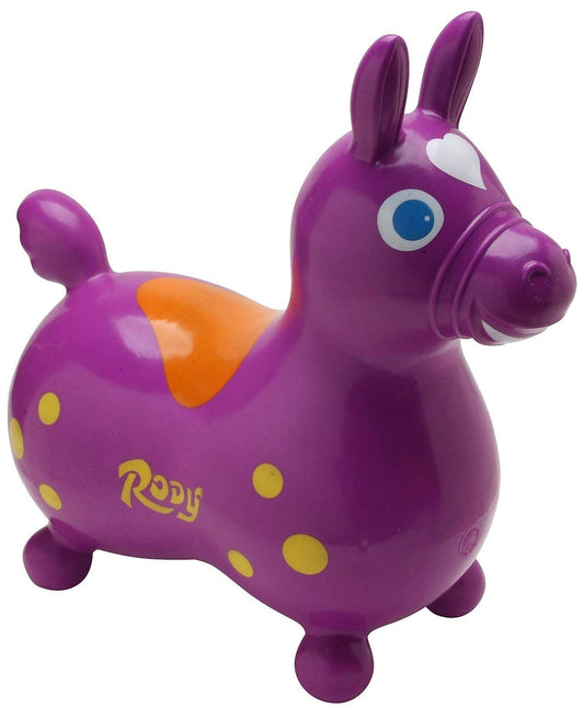 Gymnic Rody Bounce Horse Purple full view for active, imaginative play