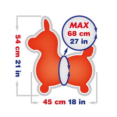 GYMNIC RODY durable latex-free vinyl offers lasting bounce and easy care.