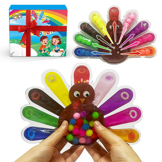GYsomer color-sorting toy close-up highlighting vibrant beads for color recognition and fine motor play.