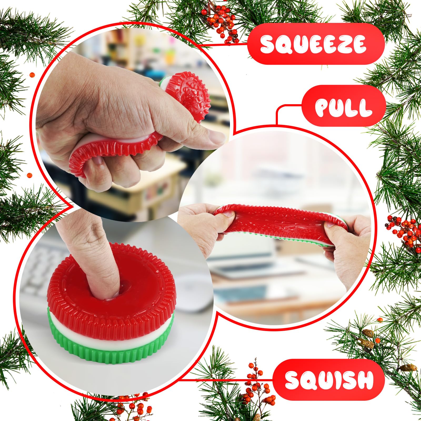 Gytera Christmas cookie squishy for tactile play and focus