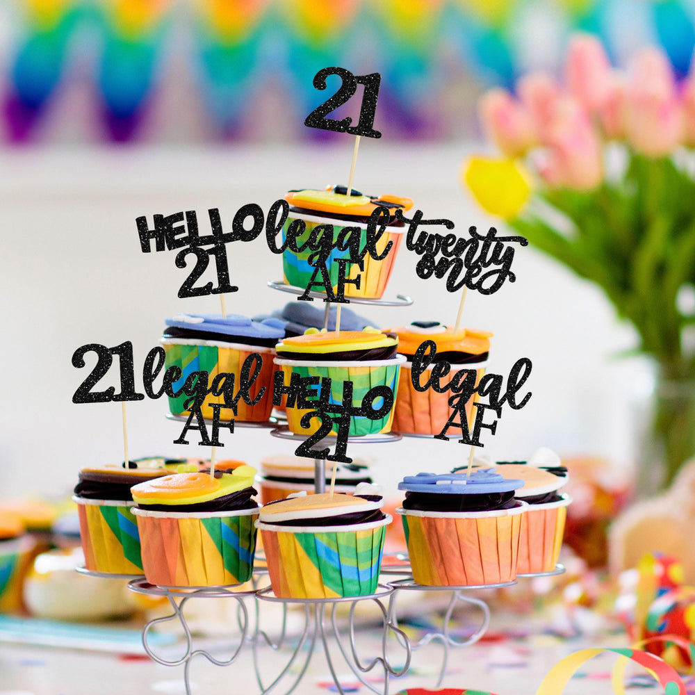 Gyufise 24-pack cupcake toppers for cupcakes, ice cream, and fruits