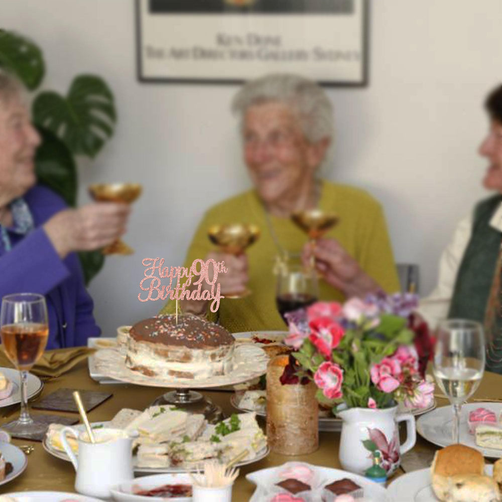 Gyufise 90th birthday decor supports milestone celebrations.