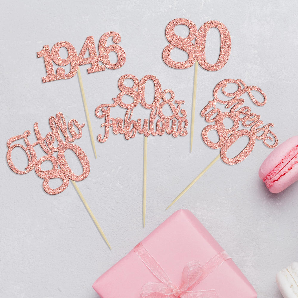 Assembled Gyufise cupcake picks ready to decorate desserts.