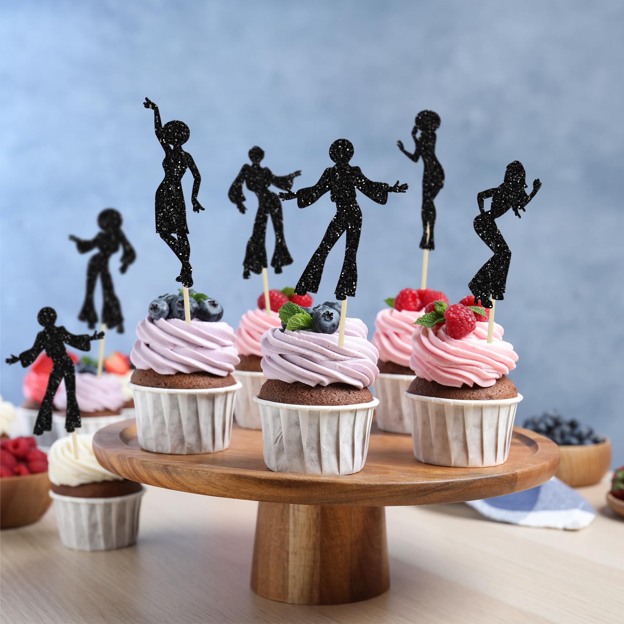 Gyufise assembled cupcake toppers insert directly for quick decorating.