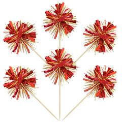 Gyufise assembled cupcake toppers ready to insert for quick decorating.