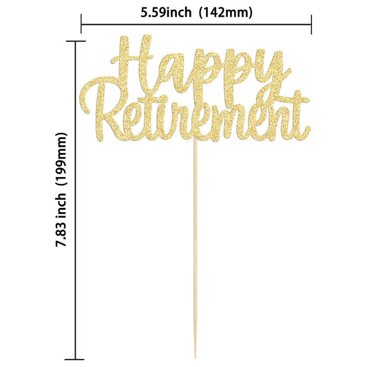 Assembled Gyufise retirement party pick ready for quick decorating