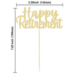 Assembled Gyufise retirement party pick ready for quick decorating