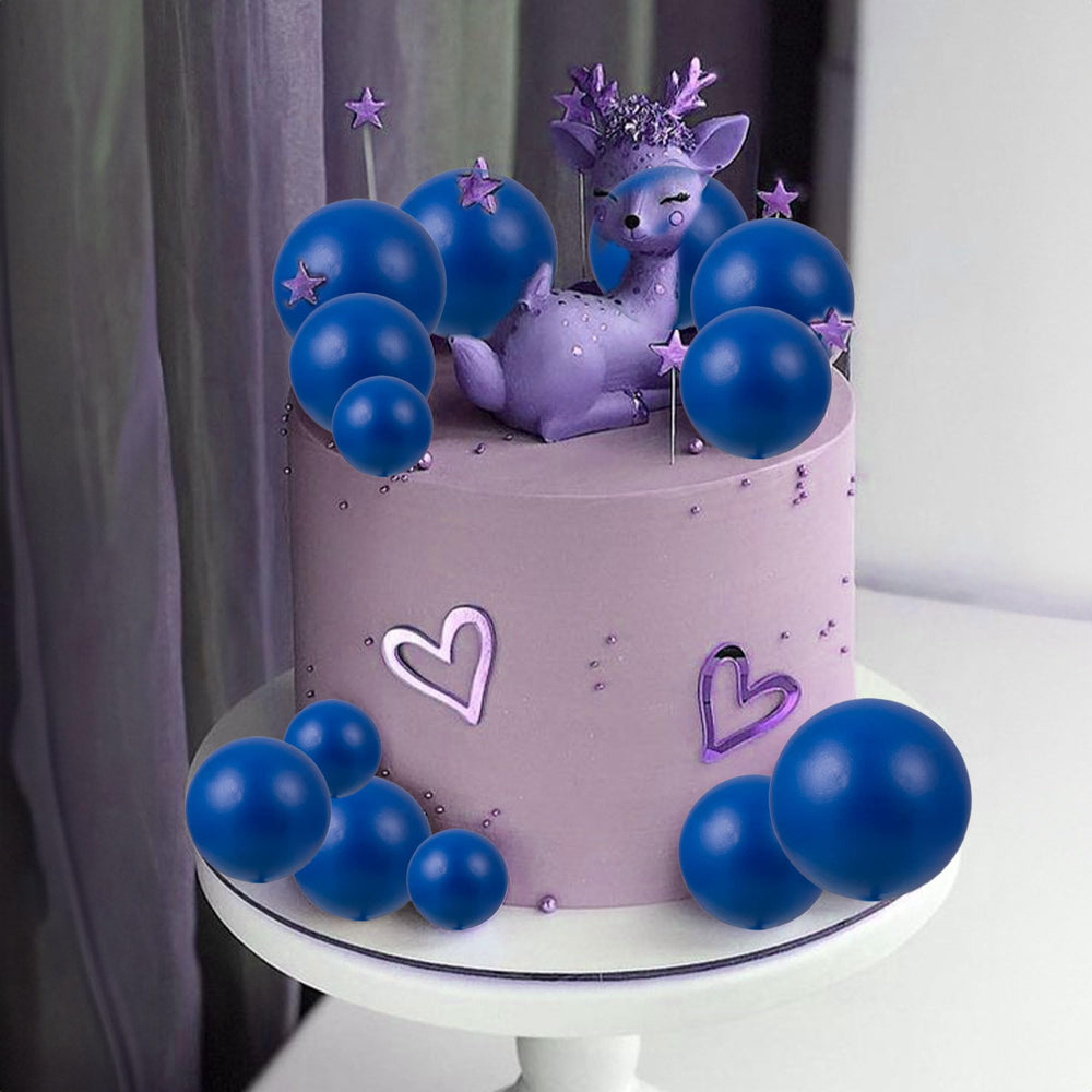 Gyufise baby shower toppers in royal blue add cute accents