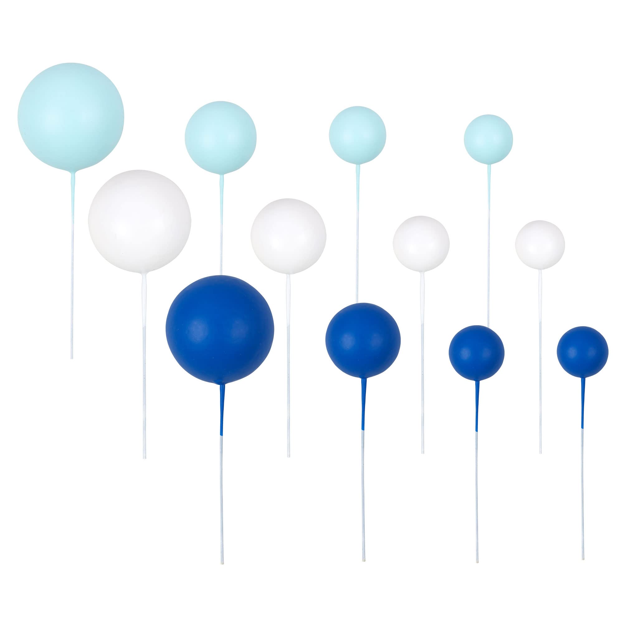 Gyufise dark blue ball cake toppers in 2.5cm for bold dessert accents.