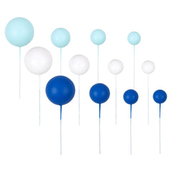Gyufise dark blue ball cake toppers in 2.5cm for bold dessert accents.