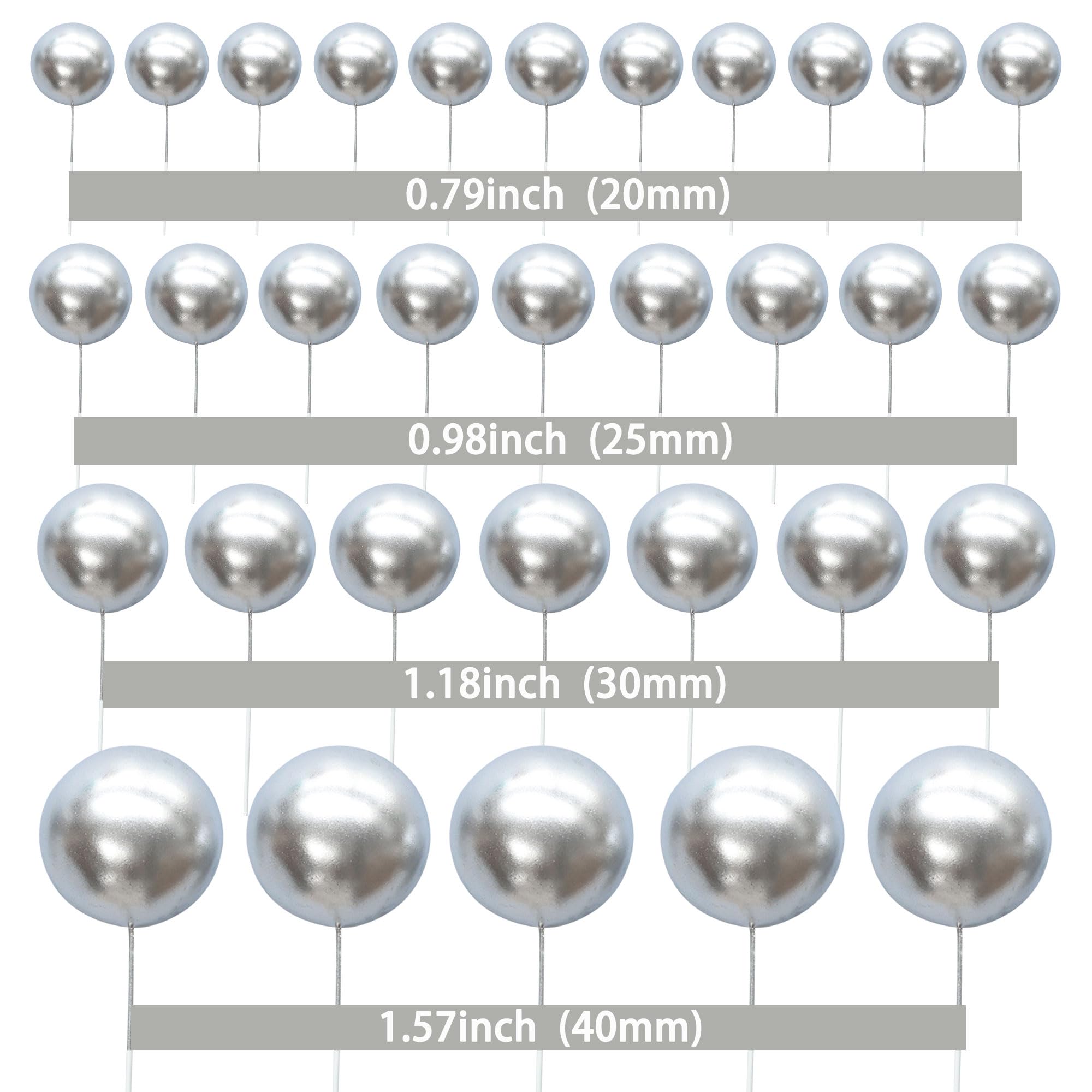 Gyufise ball cake topper 3cm in pink-gold-white decorates cupcakes with elegance