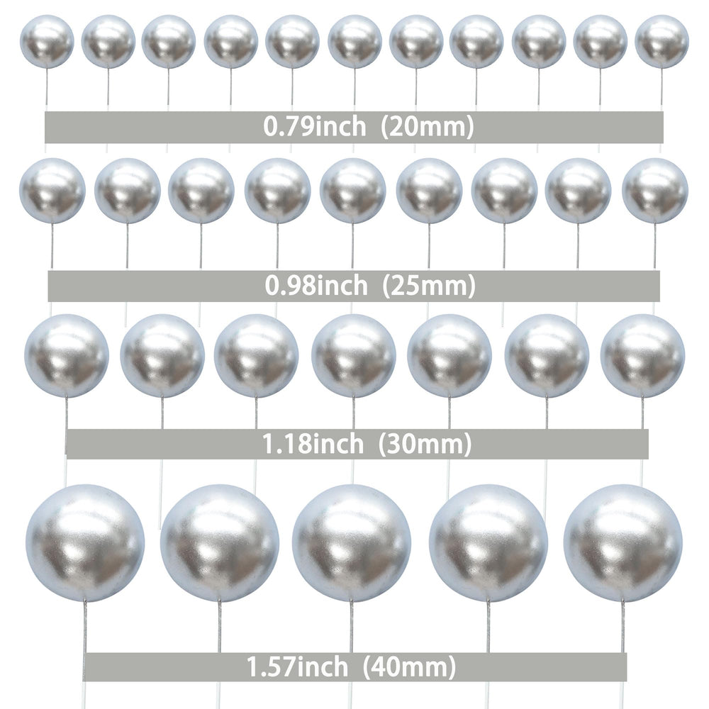 Gyufise ball cake topper 3cm in pink-gold-white decorates cupcakes with elegance