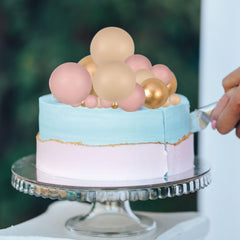 Gyufise ball cake topper apricot gold 5 cm adds dimensional decor to desserts.