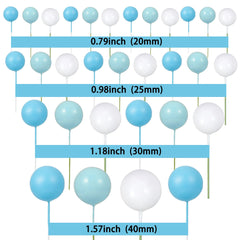 Gyufise light blue ball topper provides a fresh look for desserts.