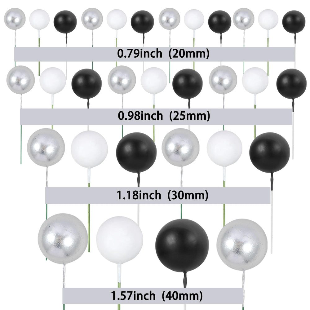 Gyufise ball cake toppers 3cm provide subtle accents for tiered cakes