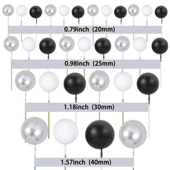 Gyufise ball cake toppers 3cm provide subtle accents for tiered cakes