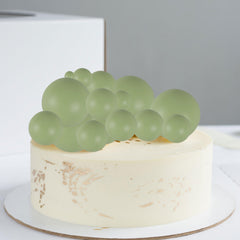 Gyufise ball cupcake toppers color showcase matcha green shade